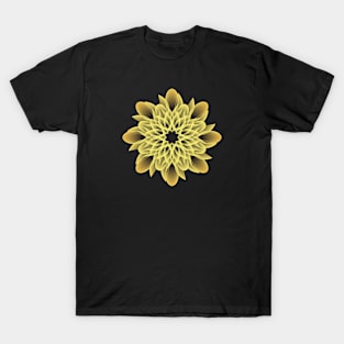 Beautiful and Artistic Golden Flower T-Shirt